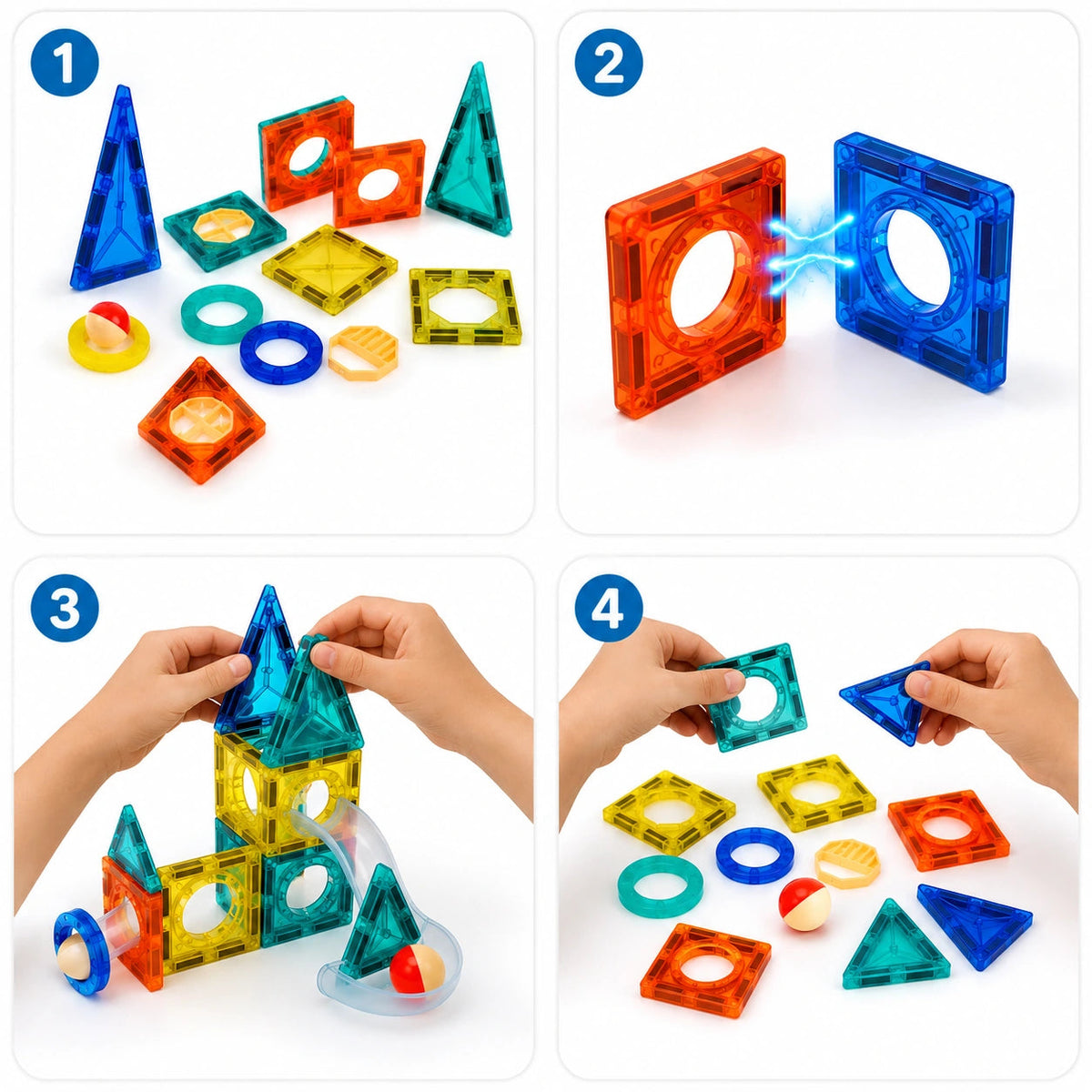 Juego De Bloques Magnético