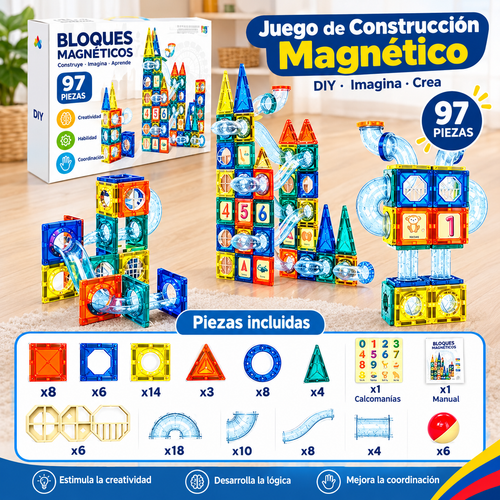 Juego De Bloques Magnético